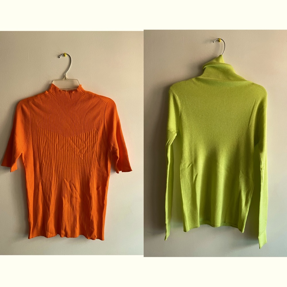 Lot of 2 knit sweaters lightweight - one size fits xs, s